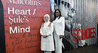 Emine Erdoğan, BM'de 'Yankılar' sergisi açılış programına katıldı