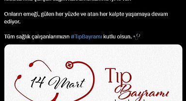 Emine Erdoğan'dan '14 Mart Tıp Bayramı' paylaşımı