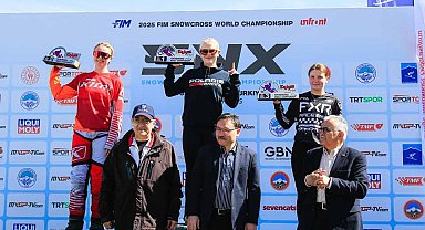 Erciyes, Dünya Kar Motosikleti Şampiyonası'na ev sahipliği yaptı
