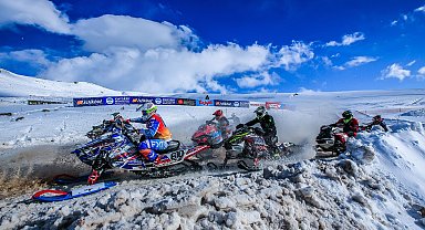 Erciyes'te Dünya Kar Motosikleti Şampiyonası heyecanı başladı