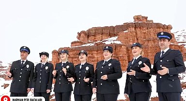 Erzurum polisinden 'Haydi Gel Erzurum'a Gel' klibi