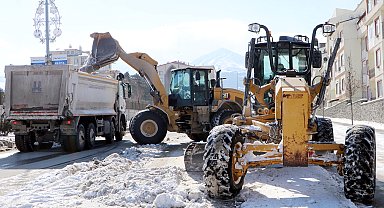 Erzurum'da günde 500 kamyon kar, şehir dışına taşınıyor