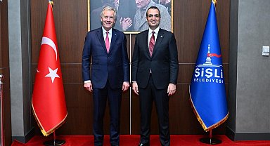 Eski Almanya Cumhurbaşkanı Wulff, Şişli Belediye Başkanı Şahan'ı ziyaret etti