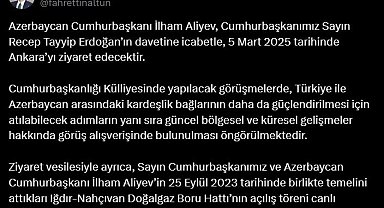 Fahrettin Altun: Azerbaycan Cumhurbaşkanı Aliyev, Ankara'ya geliyor