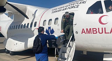 Hava Kuvvetleri'ne ait ambulans uçak organ nakli için havalandı