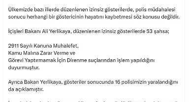 İletişim Başkanlığı: 'Genç bir protestocu, polis tarafından öldürüldü' iddiası doğru değil