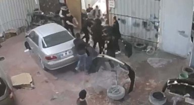 İş yeri sahibini dövüp kompresör makinesi aldılar