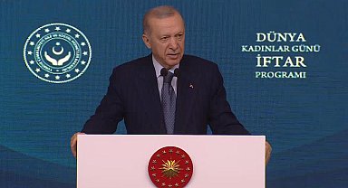 İstanbul - Cumhurbaşkanı Erdoğan 8 Mart Dünya Kadınlar Günü İftar Pogramı'nda konuştu -1