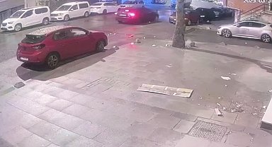 İstanbul - Esenler'de aynı marka ve model 4 otomobilin farı çalındı, hırsızlık anları güvenlik kamerasında