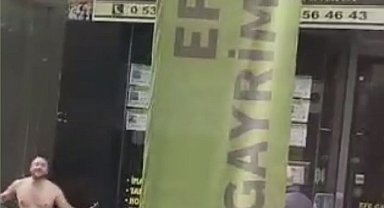 İstanbul- Silivri'de elindeki kesici aletle kendine zarar vermeye çalışan adamı polis engelledi