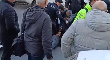 İstanbul - Şişli'de trafiği kapatanları uyaran polise saldırı: 1 kişi gözaltına alındı