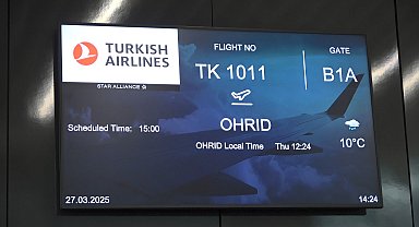 İstanbul - Türk Hava Yolları, Kuzey Makedonya'nın Ohri kentine seferlerine başladı
