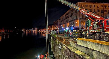 İtalya'da nehre düşen yolcu otobüsünün sürücüsü hayatını kaybetti