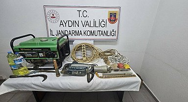 Kaçak kazıya suçüstü; 8 gözaltı