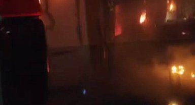 Kahramanmaraş'ta işçilerin kaldığı konteyner yandı