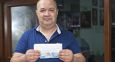 Kahve içip gittiler, helallik notu ve 100 lira bıraktılar