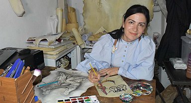 Kanser tedavisinde terapi oldu; 6 yıldır parşömen işliyor