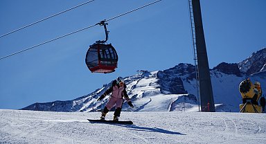 Kar yağışıyla sezonun uzadığı Erciyes'te, bayram rezervasyonlarında artış