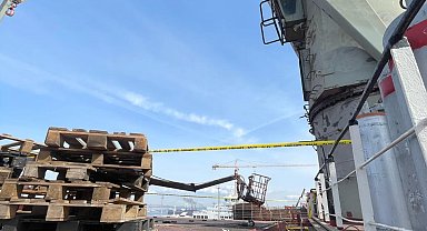 Kaynak yaparken vinç sepetinden düşen usta öldü