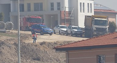 Kazı çalışması sırasında doğal gaz boru hattı delindi