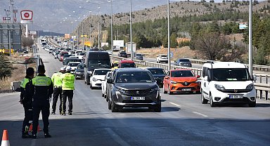 Kırıkkale'de bayram trafiği denetimi