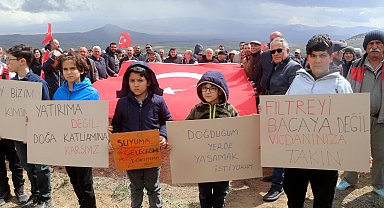 Köylülerden 'biyokütle enerji santrali' eylemi