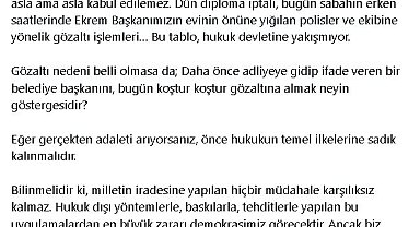 Mansur Yavaş: Seçilmiş belediye başkanına yönelik bu girişimler kabul edilemez