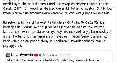 MHP ile CHP, 'Terörsüz Türkiye' süreciyle ilgili görüşmeme kararı aldı