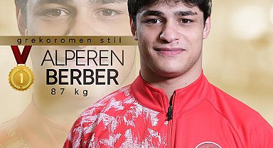 Milli güreşçi Alperen Berber Avrupa şampiyonu