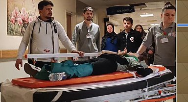 Motosikletin zincirine ayağı sıkışan çocuk, yaralandı