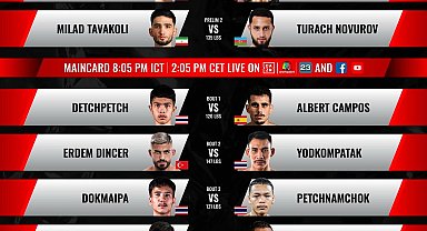 Muay Thai milli sporcusu Erdem Taha Dinçer'in yıldızı Tayland'da parladı