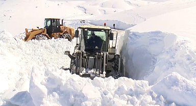 Muş'ta kalınlığı 5 metreyi bulan karla mücadele