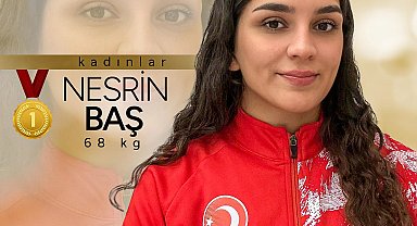 Nesrin Baş, U23 Avrupa Güreş Şampiyonası'nda 68 kilogramda altın madalyanın sahibi oldu