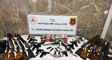 Nevşehir'de yasa dışı silah ticareti operasyonu; 15 gözaltı