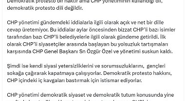 Ömer Çelik: CHP yönetiminin kullandığı dil, demokratik protesto dili değildir
