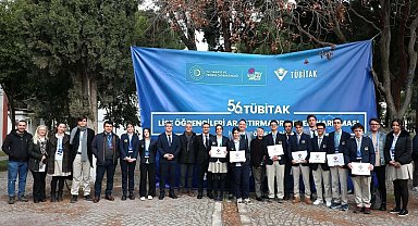 Özel Ege Lisesi 56. TÜBİTAK Lise Öğrencileri Araştırma Projeleri Yarışması İzmir Bölge Sergisi'nde 4 derece elde etti