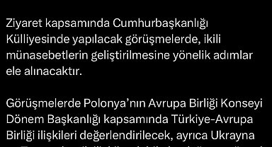 Polonya Başbakanı Tusk, Ankara'ya gelecek