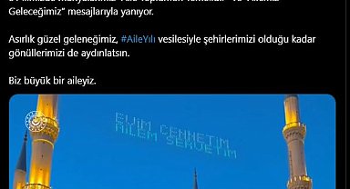 Ramazanın ikinci yarısında mahyalar, 'Aile' için yanıyor