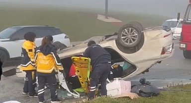 Sakarya'da otomobiller çarpıştı; 1 ölü, 3 yaralı