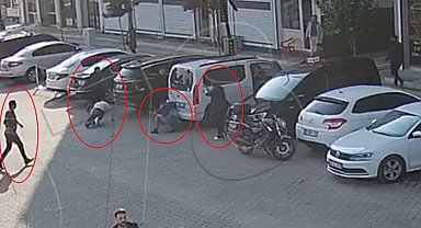 Saldırıya uğrayan kocasını tabancayla korumaya çalıştı