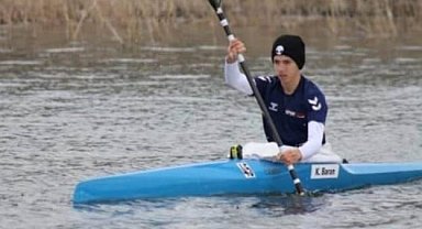 Sapanca Gölü'nde cansız bedenine ulaşılan kano sporcusu Kaan Ege, toprağa verildi