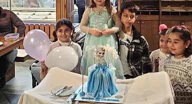 Şehit kızı Doğa'yı doğum gününde, babasının meslektaşları yalnız bırakmadı