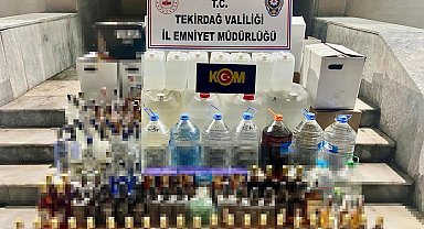 Tekirdağ'da sahte içki ele geçirildi; 1 tutuklama