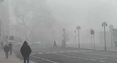 Tekirdağ'da sis etkili oldu