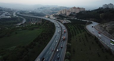 TEM Otoyolu Kocaeli geçişinde akıcı yoğunluk