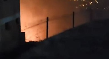 Trabzon'da örtü yangını