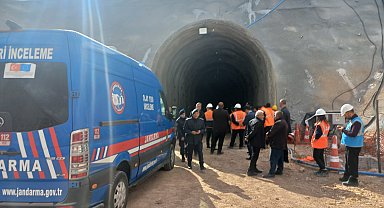 Tünel inşaatında kaya düştü: 1 ölü, 1 yaralı