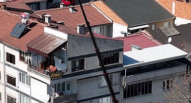 Vincin sepetine binip, 26 metre yükseklikte saç tıraşı yaptı