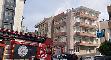 3 katlı binanın bacasında çıkan yangın söndürüldü