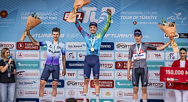60. Cumhurbaşkanlığı Türkiye Bisiklet Turu'nun 3'üncü etabını Lev Gonov kazandı